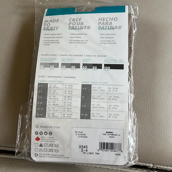 MONDOR ICE SKATING TIGHTS - Picture 3 of 3